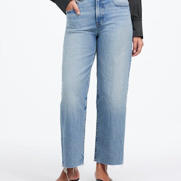 Madewell Denim - NWT Madewell The Perfect Vintage Wide-Leg Crop Jean Jeans Size 18 18W High-Rise